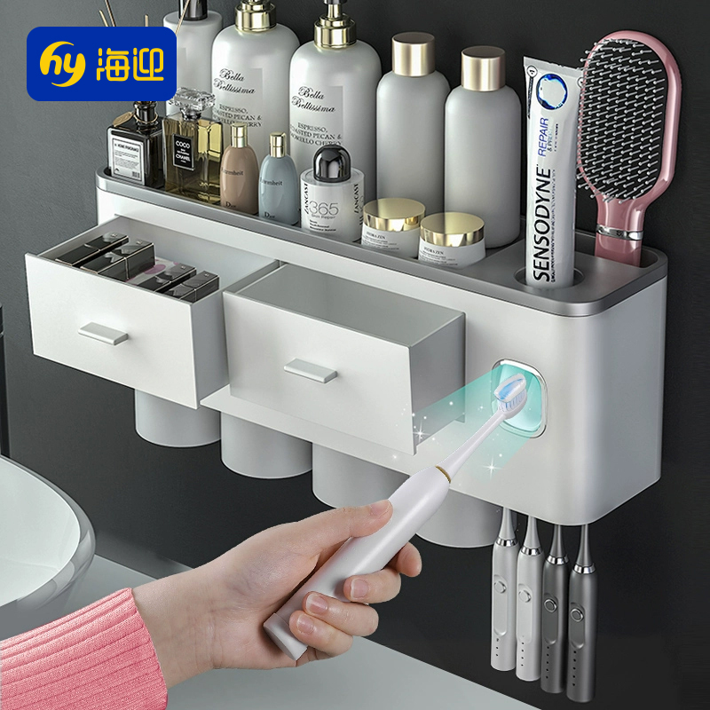 牙刷牙膏置物架2025挤压器