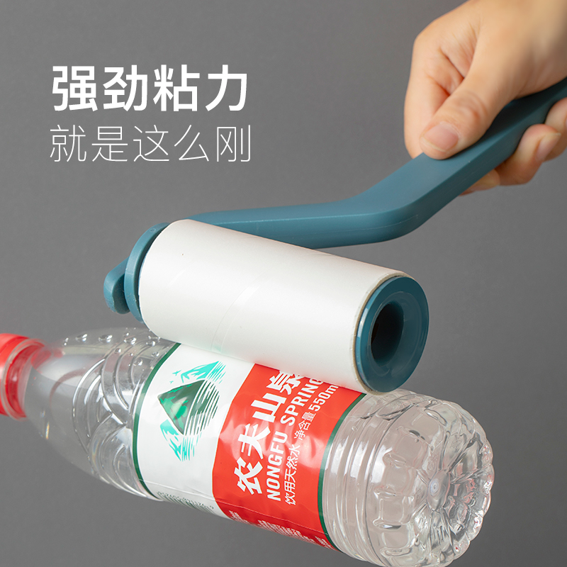 滚筒粘毛器便捷式强力可撕拉带杆替换芯加长O杆衣服除毛沾尘卷纸