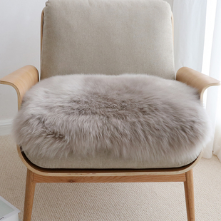 小沙整张纯羊毛沙发垫羊毛坐垫椅垫沙发椅坐垫单人沙发垫方垫凳垫