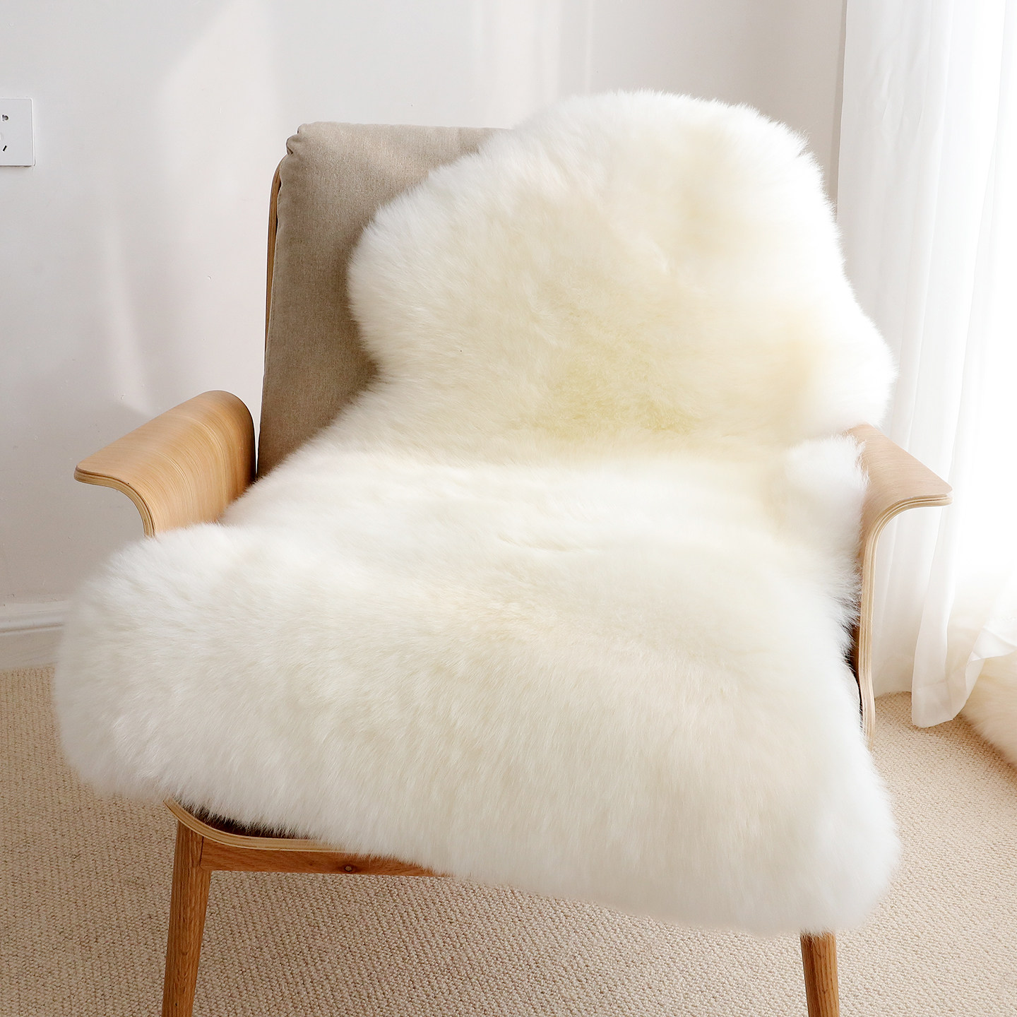 小沙整张羊皮羊毛沙发垫客厅卧室床边地毯纯羊毛沙发垫飘窗垫椅垫,居家布艺,椅垫,淘宝优惠券,粉丝福利购,淘宝优惠卷