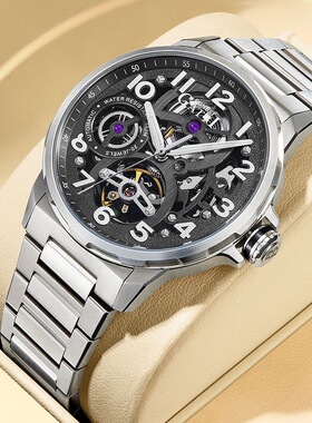 2025年新款德国布加迪男士全自动机械表潮流时尚男腕表官方正品夜