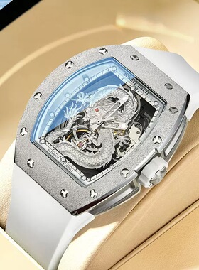 2025年德国布加迪霜金祥龙手表全自动机械男士腕表时尚银龙表夜光