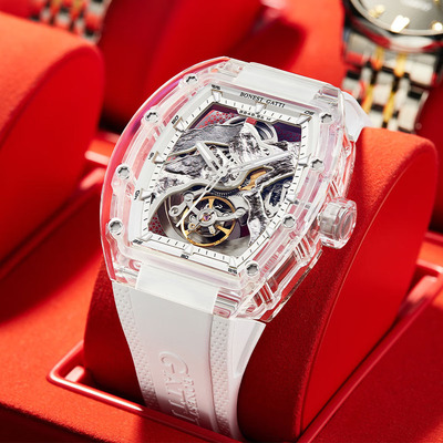 布加迪全自动机械表男士潮流镂空