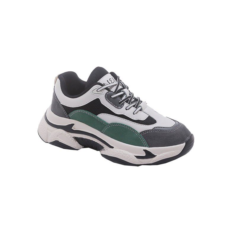 HONG KONG DAD SHOES WOMENS CASUAL THICK-SOLED INCREASE INS TIDE AUTUMN AND WINTER FOOT SHOW SMALL WILD SPORTS RUNNING LEATHER WOMENS SHOES