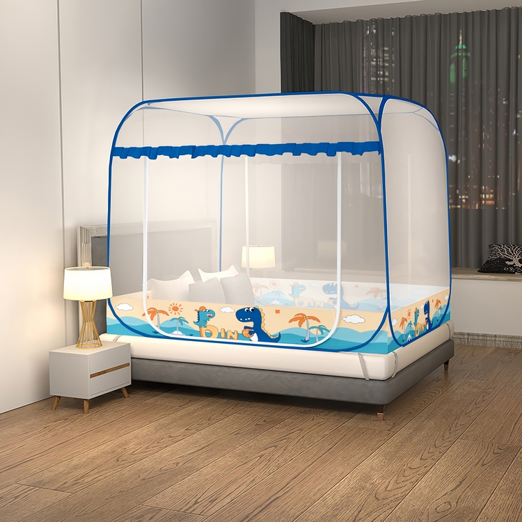 花色宝 带花边蒙古包蚊帐样机 模拟效果图 代替拍摄效果 永久使用