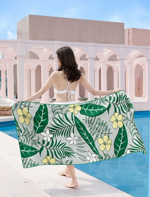 3D智能模板沙滩浴巾样机 毛巾模版 沙滩巾印花设计效果图模拟2372