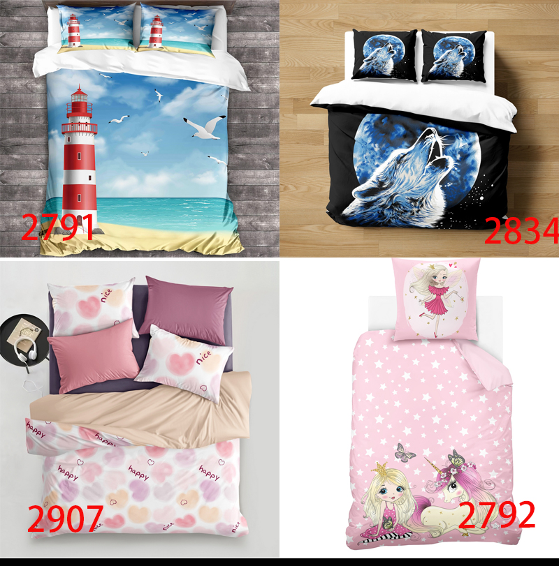 PSD智能俯视模板 单人双人床上用品简单简洁模板样机四件套三件