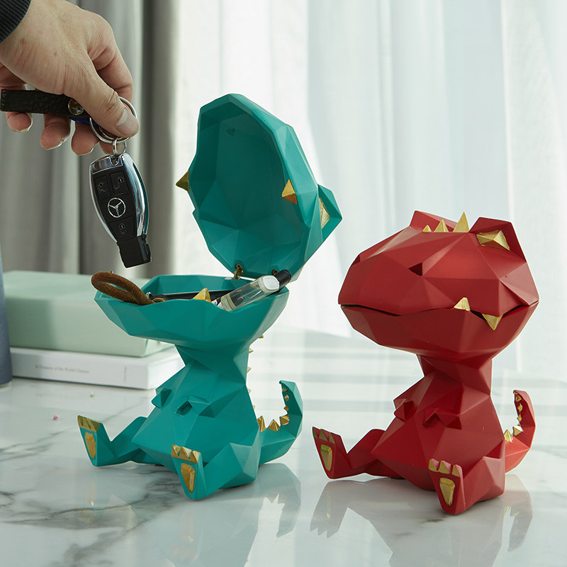 现代简约几何动物恐龙收纳储物盒玄关门口入门钥匙盒杂物盒储物盘,家居饰品,储物罐,淘宝优惠券,粉丝福利购,淘宝优惠卷