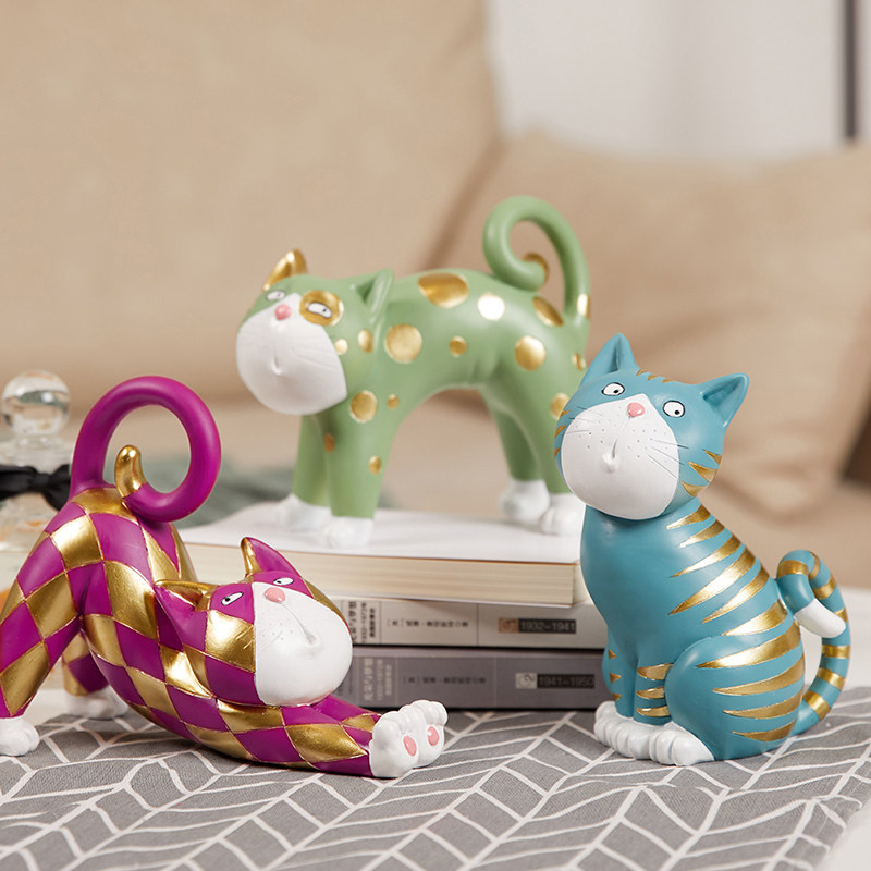 优艺诗原创可爱小猫动物摆件家居儿童房装饰品工艺品创意猫星人,家居饰品,装饰摆件,淘宝优惠券,粉丝福利购,淘宝优惠卷