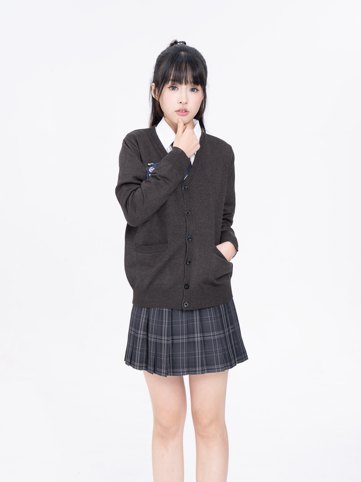 刺篇jk制服纯色基础款毛衣针织衫