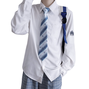 【刺篇】破星DK制服原创正版长袖衬衫学院风黑白色上衣毕业班服男
