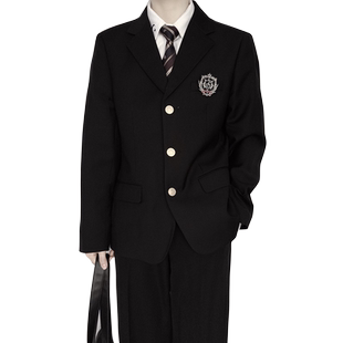 【刺篇】dk制服正统学院风全套秋冬男西服外套衬衫裤领带套装休闲