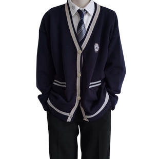 【刺篇】本聿中 日系JK/DK制服宽松针织毛衣开衫外套男女秋冬新款