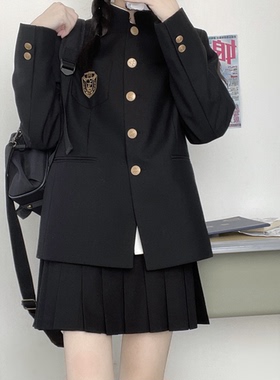 【刺篇】jkdk制服正版原创诘襟款男女刺绣黑色西装西服外套秋冬