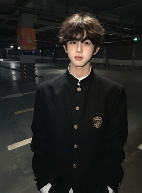 【刺篇】原创正版dk制服中山装西装外套日系诘襟西服男款秋冬套装