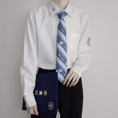 刺篇原创 冰星DK制服正版 男日系学院风长袖 刺绣衬衫 休闲宽松款