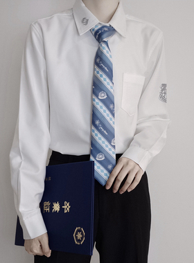 【刺篇原创】冰星DK制服正版男日系学院风长袖刺绣衬衫休闲宽松款