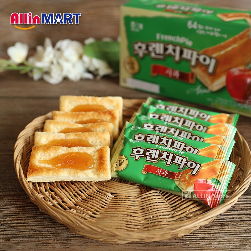 韩国进口零食法式苹果派 海太FRENCHPIE苹果味点心饼干糕点192g