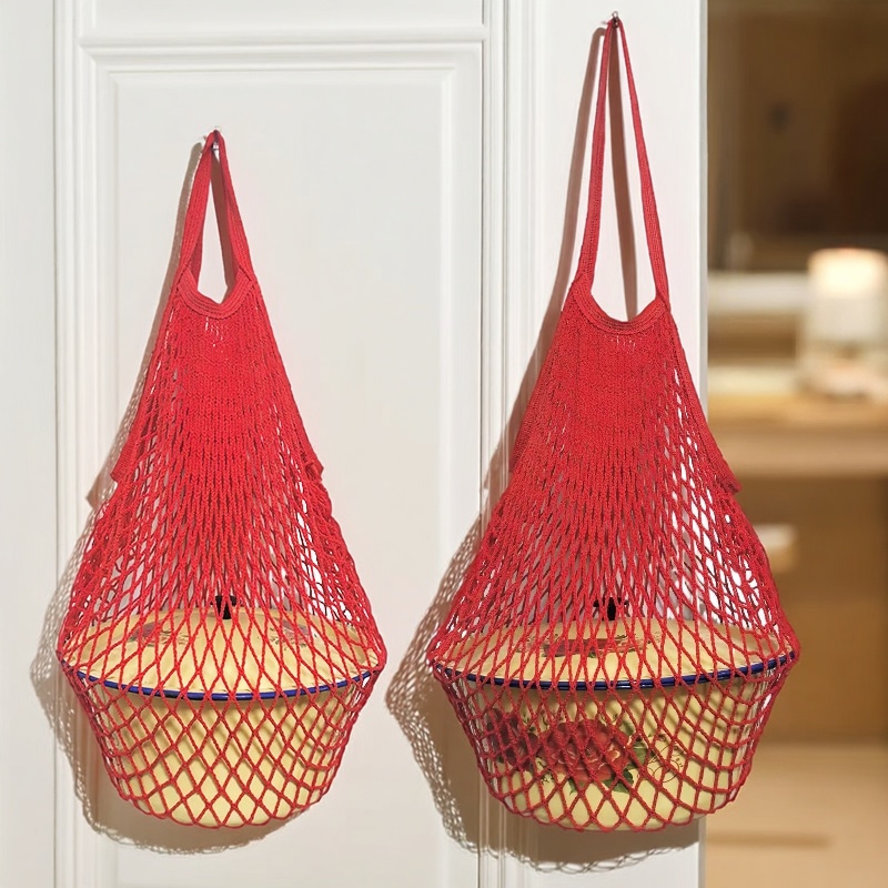 红色网兜喜庆礼品袋春节送礼网袋