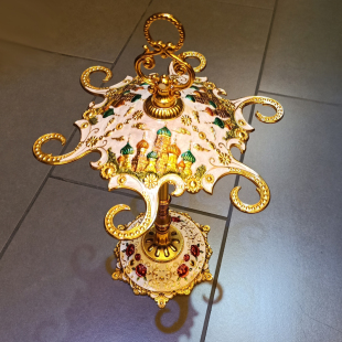 欧式高档家用复古红酒杯架倒挂高脚吊杯架悬挂葡萄酒杯酒柜摆件