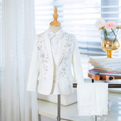 男童礼服绅士走秀主持人服装 2026新款 钢琴演出服高端 套装 儿童西装