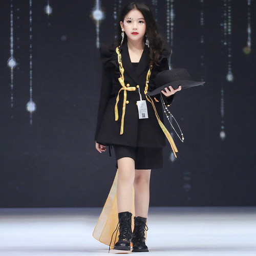 女童走秀礼服高端走秀演出服