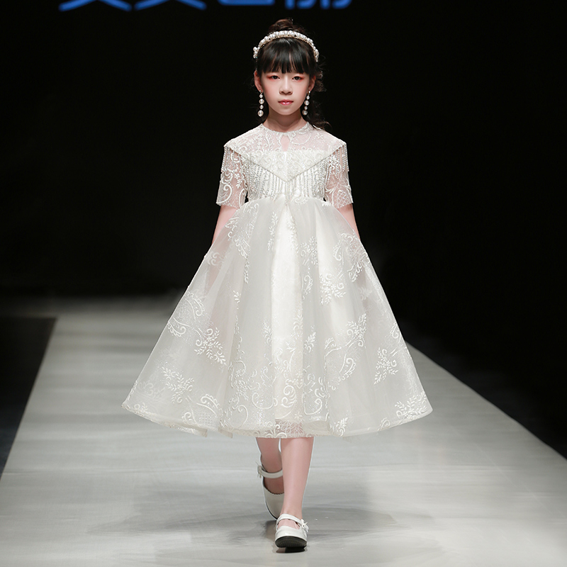 高端新款走秀风小女孩晚礼服