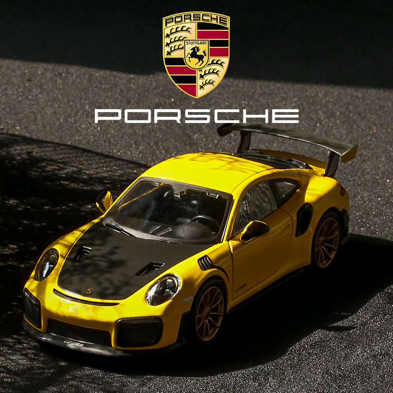 美驰图合金车仿真玩具小汽车保时捷 911 GT2 RS赛车跑车收藏模型