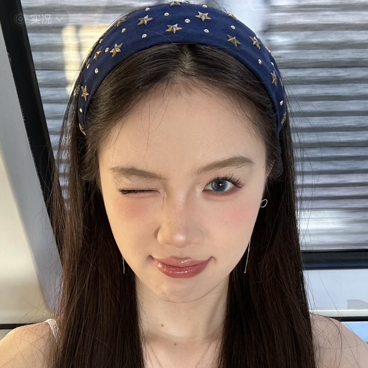 铆钉星星发箍!y2k复古辣妹宽边发箍新款复古压发高级小众头箍女