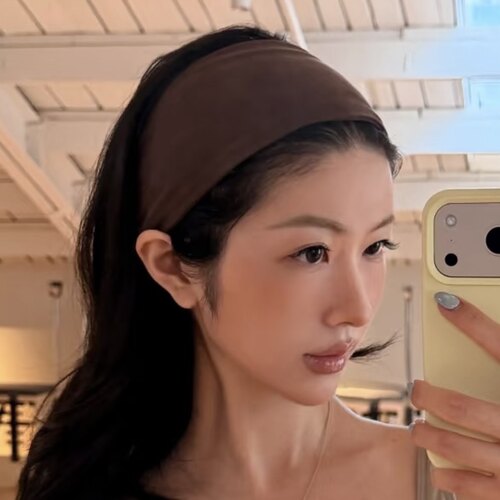 超宽边运动束发带！瑜伽普拉提针织头带弹力柔软吸汗简约头巾发卡