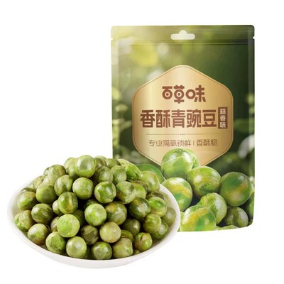 百草味蒜香香酥小豌豆100g袋装