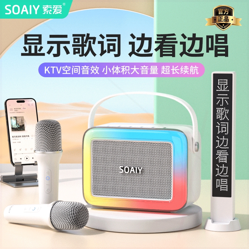 SOAIY索爱SK10蓝牙音箱家用唱k歌