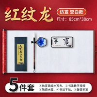 Красный рисунок дракон большой пробел [5-часовой набор]