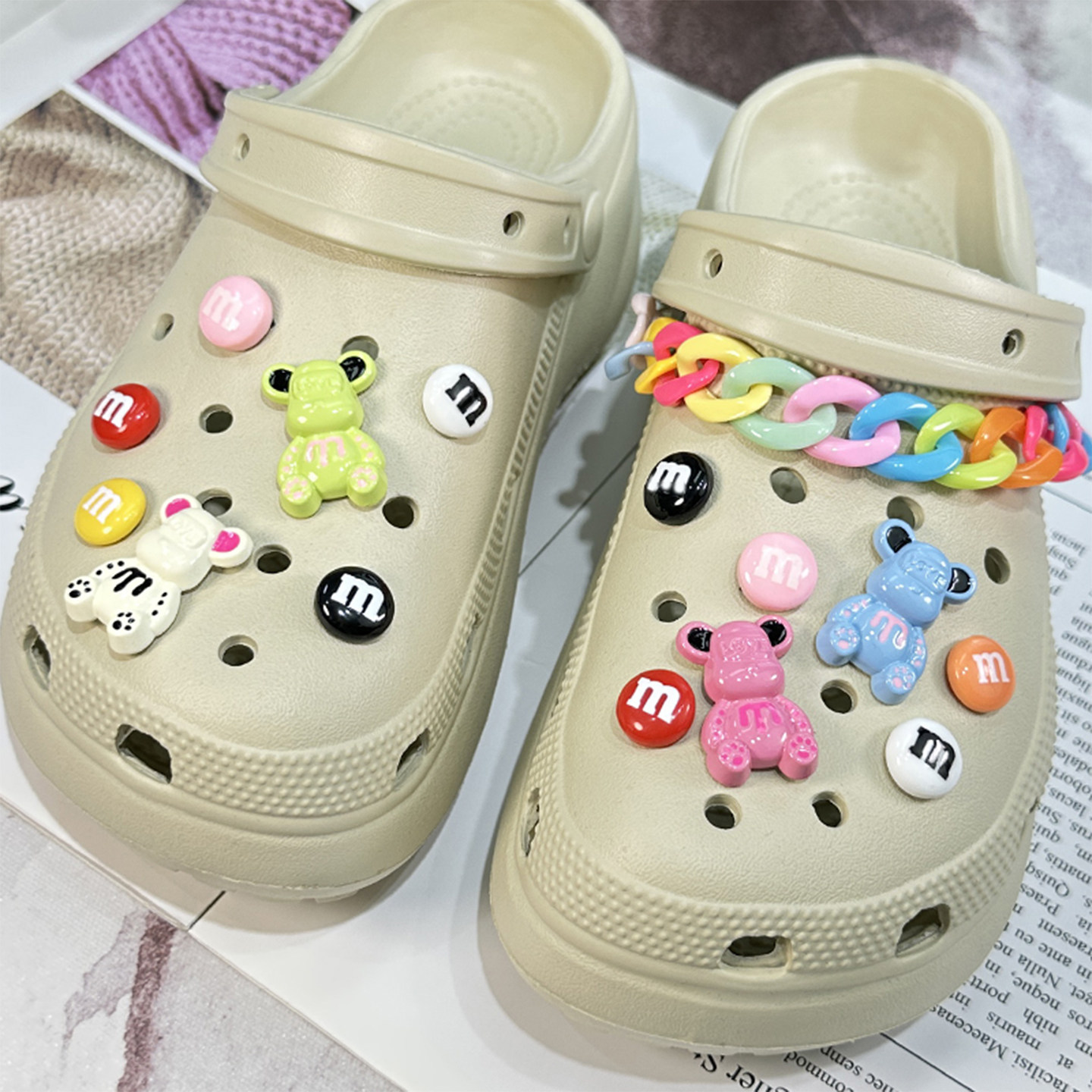 洞洞鞋配饰crocs鞋花通用卡骆驰装饰鞋扣智必星cross儿童男女鞋花