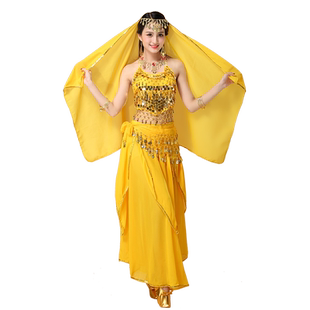 2025新款印度舞蹈服装套装成人天竺少女性感肚皮舞传统女装演出服