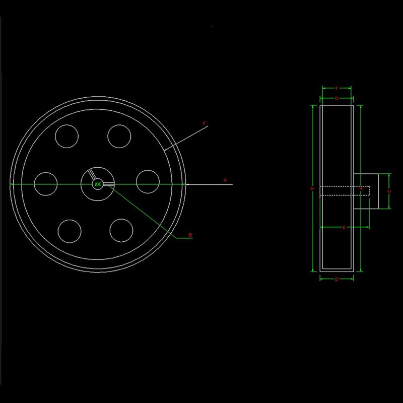 【特价】全新编码器计米轮子 周长300mm 200mm铝合金测速包胶车轮