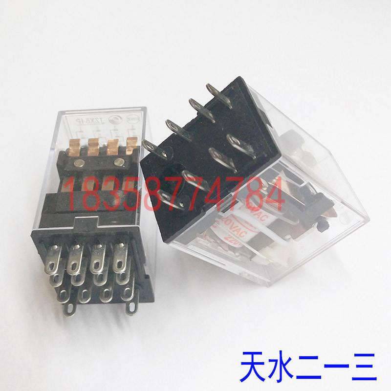 天水二一三小型继电器JZX54P-FL浪涌抑制回路带灯插拔式DC6-110V