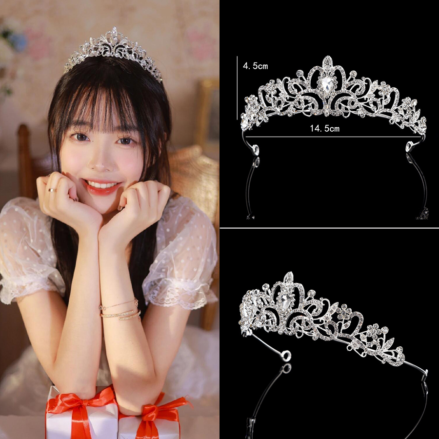 高级氛围感女神皇冠头饰