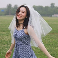 Двойная слоя простая вуаль [расческа для волос] около 80 см