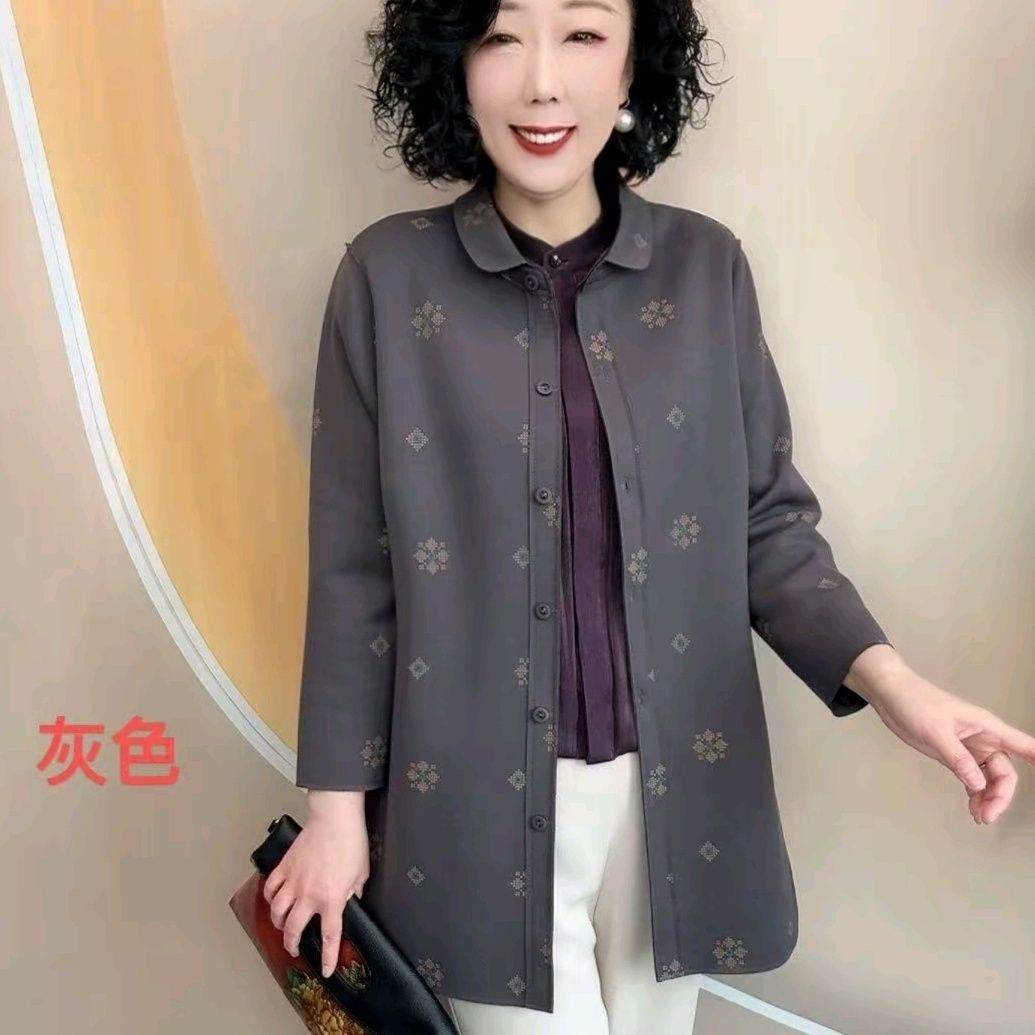 新款中老年女装不加衬宽