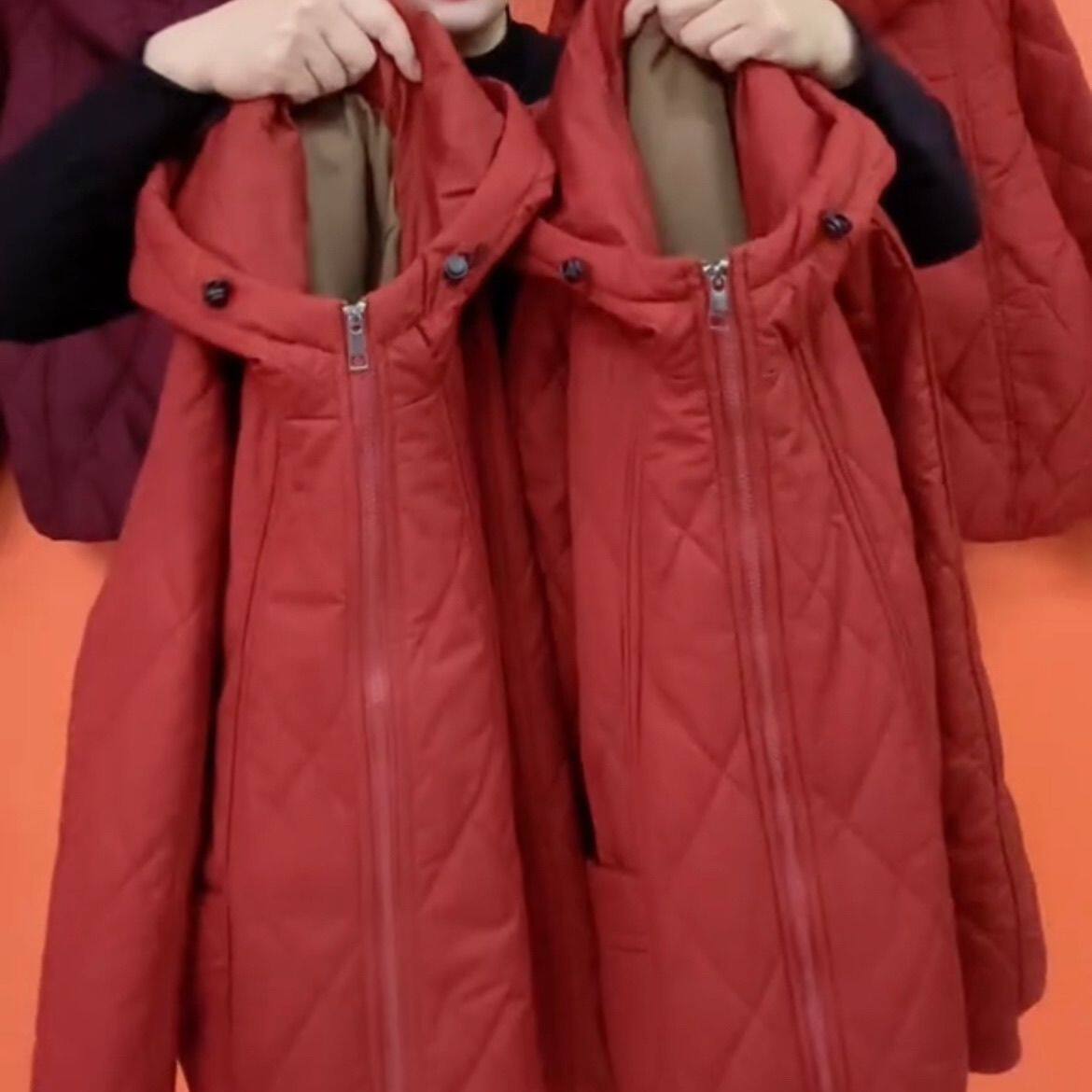 秋冬2026休闲妈妈棉服连