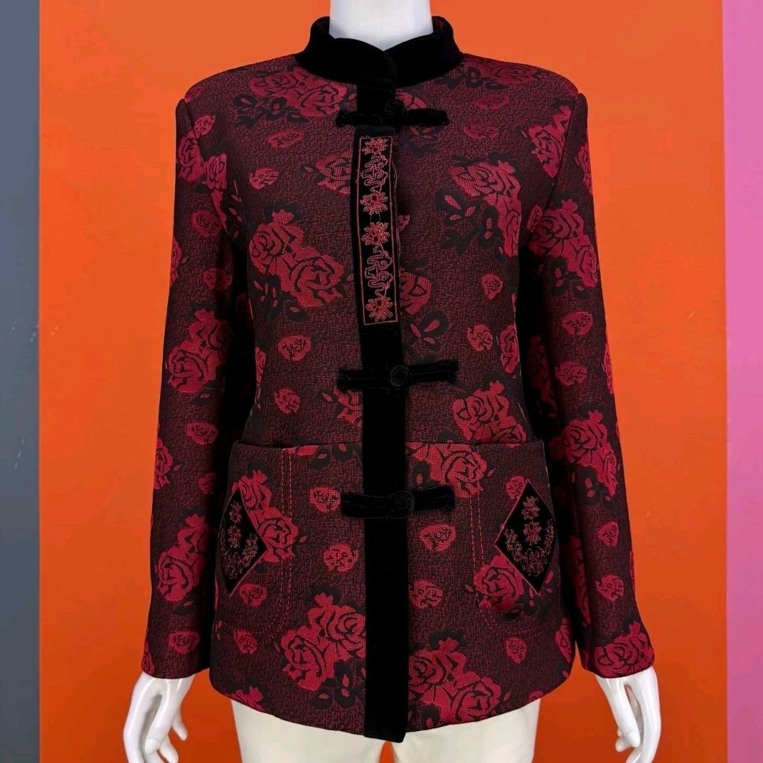 中老年唐装保暖棉服秋冬