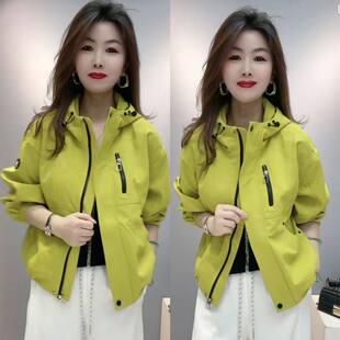 冲锋衣外套时尚 2026年网红爆款 连帽休闲短款 工装 宽松上衣夹克 新款