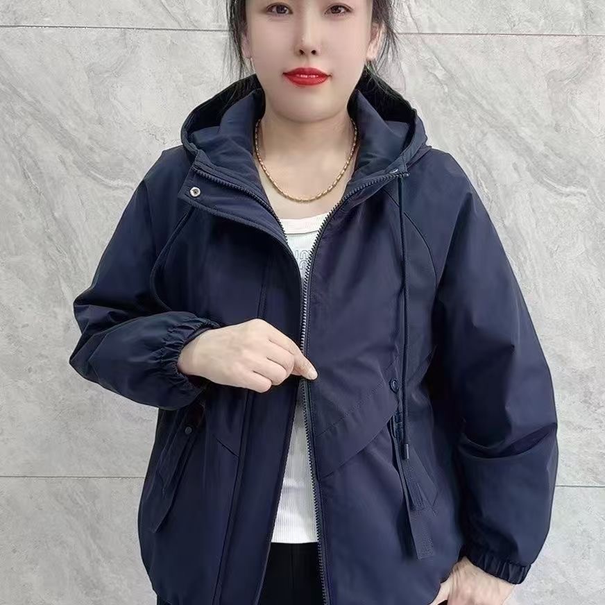 时尚气质妈妈2025连帽新