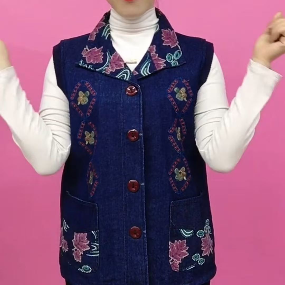 中老年短款休闲快手同款