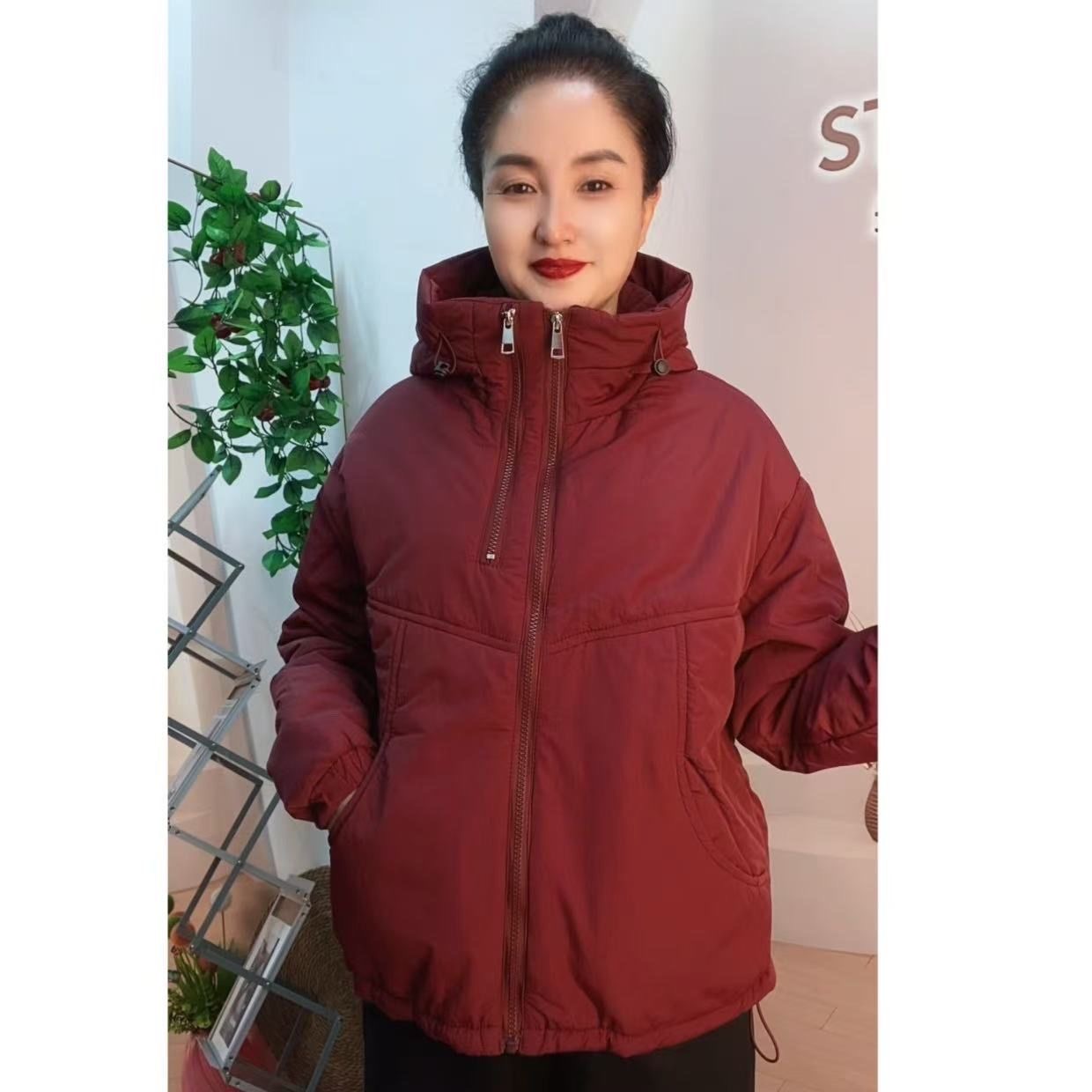 冬季新款大码棉服外套202