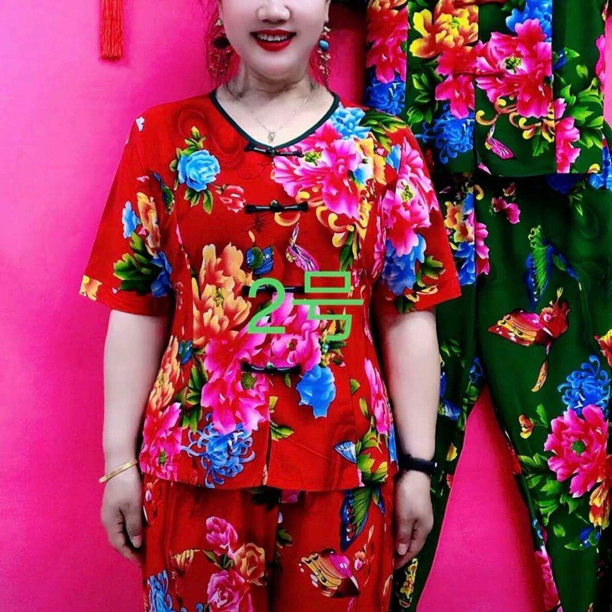 26新款夏季短袖妈妈东北