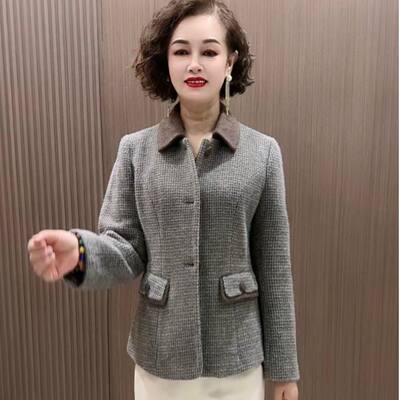 高档贵妃绒精纺面料外套2