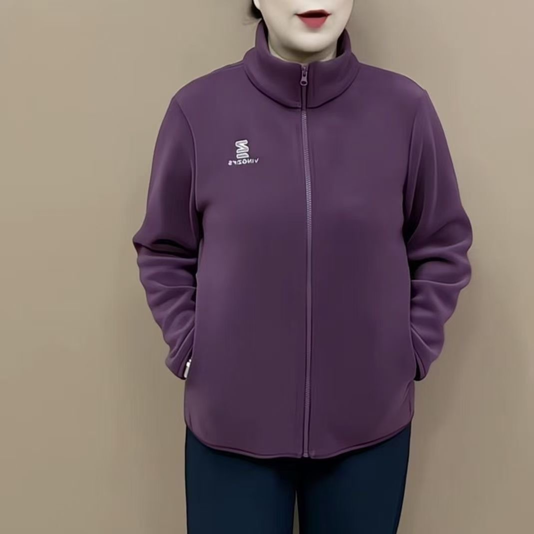 中老年妈妈装秋冬双面绒