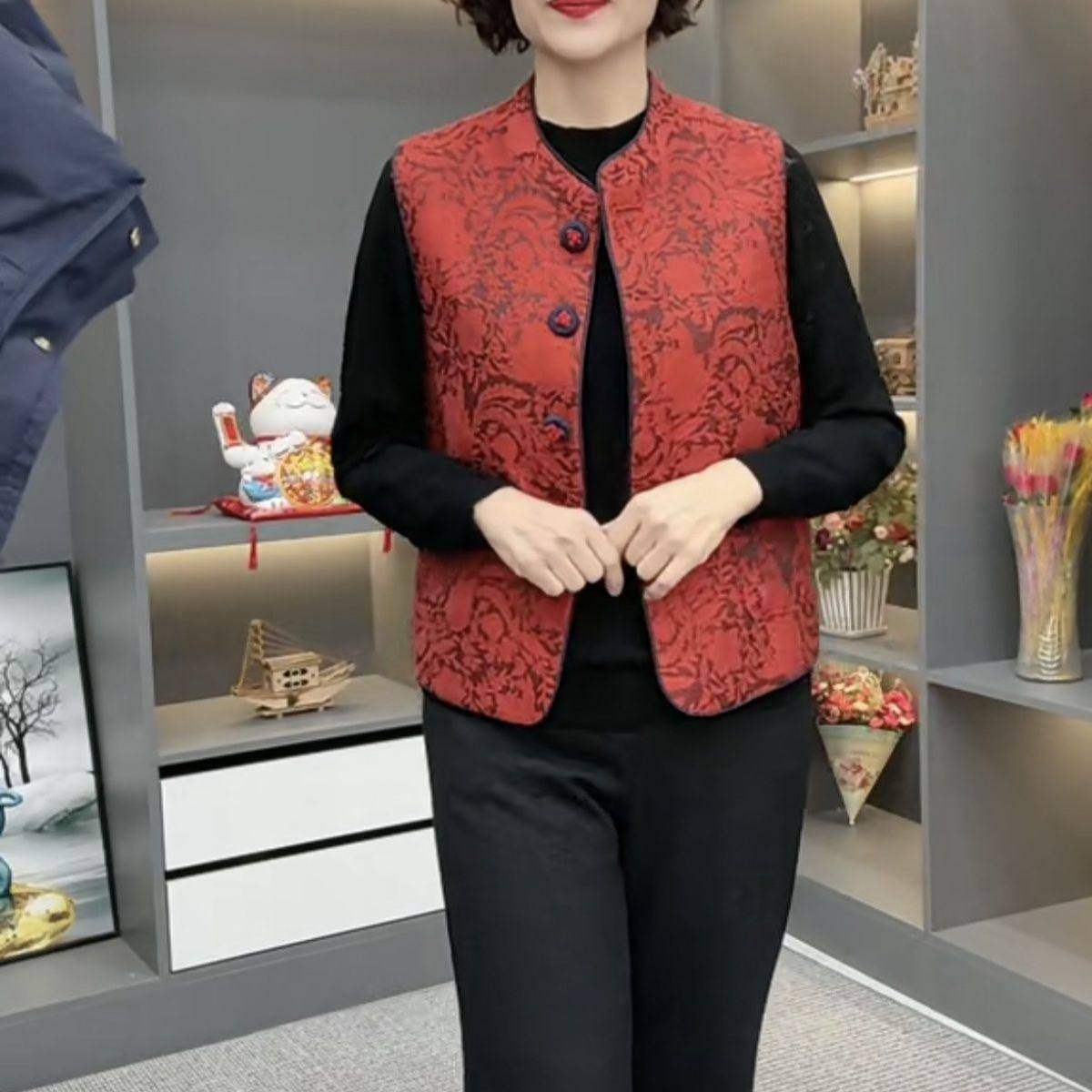 气质百搭洋气中式2026爆款开衫衣长新款左右高级马甲上衣,女装/女士精品,常规大码外套,淘宝优惠券,粉丝福利购,淘宝优惠卷